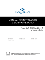 Kaysun Aquantia KHPS-MO HT Manual do usuário