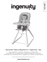 ingenuity Ingenuity Beanstalk Baby to Big Kid 6-in-1 High Chair, Newborn to 5 Years, Ray Manual do proprietário