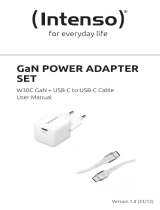 Intenso Power Adapter W30C GaN Manual do proprietário
