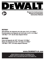 DeWalt DCF902B Manual do usuário