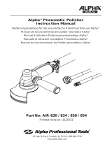 Alpha Professional Tools AIR-830/AIR-850 Manual do usuário