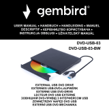Gembird DVD-USB-03-BW Manual do proprietário