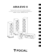 Focal Aria Evo X Center Manual do usuário