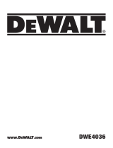 DeWalt DWE4036 Manual do usuário