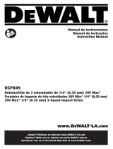 DeWalt DCF845B Manual do usuário