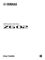 Yamaha ZG02 Guia de usuario