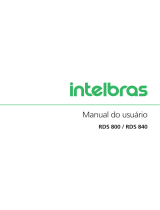 Intelbras RDS 840 Manual do usuário