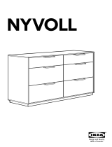 IKEA NYVOLL KOMMODE Manual do proprietário